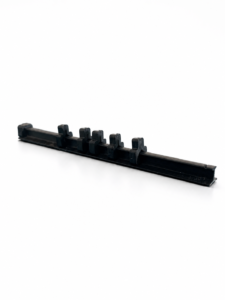 PlasCity custom rear door car curtain with plastic H profiles, sliders, stoppers and connectors