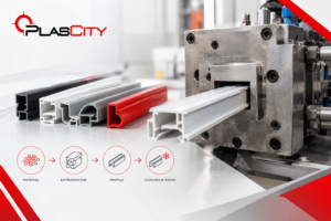 Plastic extrusion tooling cost guide by PlasCity covering dies, steel choice and sizers