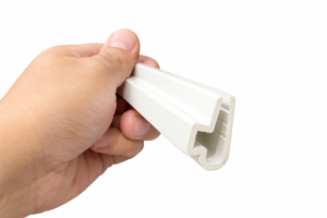 Custom PVC refrigerator sliding door profiles manufactured by PlasCity